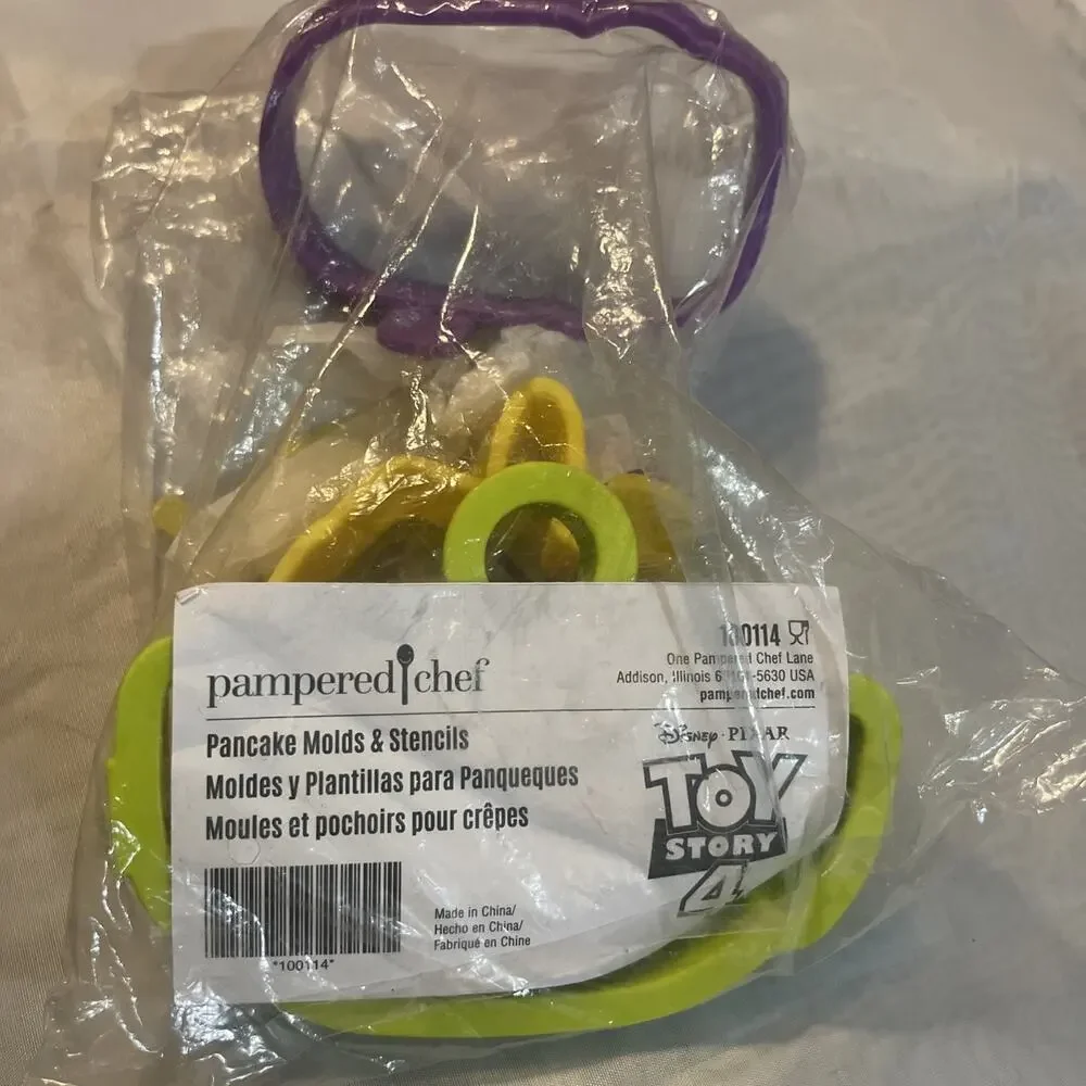 Pampered Chef Pancake Molds & Stencils Disney Pixar Toy Story 4 100114 New